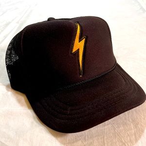 ⚡️Aviator Nation Bolt Trucker Hat - Adjustable Snapback - Adult Unisex - Black